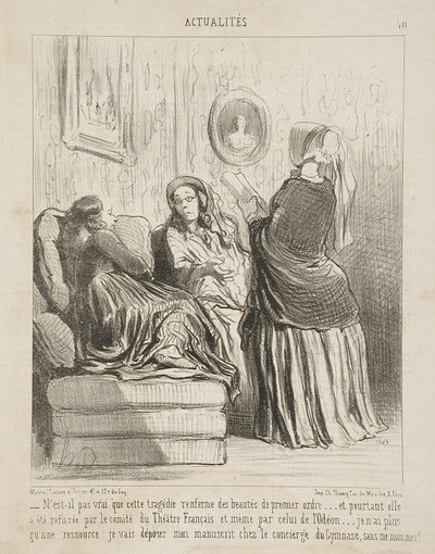 Eikö olekin totta, että tämä tragedia sisältää kauniita kohtia... tekijältä Honoré Daumier