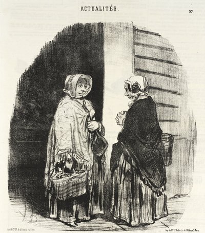 Kyllä, rouva Chaboulard... kaksikymmentäneljä ruokakauppiasta... tekijältä Honoré Daumier
