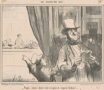 Isä... joten tule katsomaan mitä... tekijältä Honoré Daumier