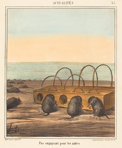 Nicht einladend für die anderen tekijältä Honoré Daumier