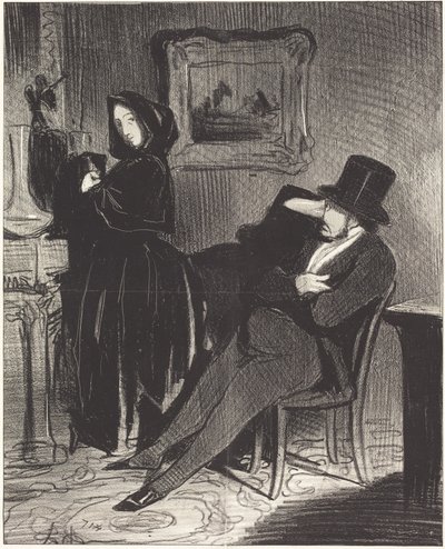 Ikään kuin veisin sinut vielä kerran... tanssiaisiin... tekijältä Honoré Daumier