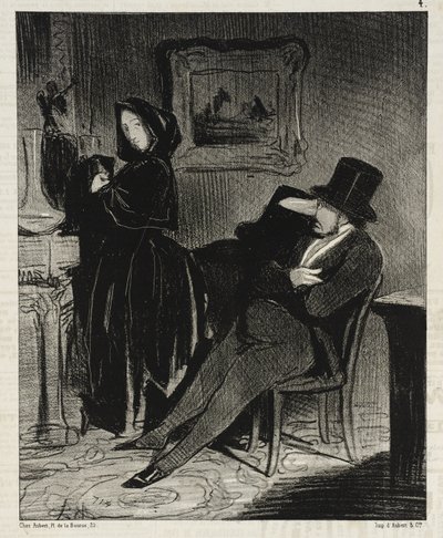 Ikään kuin veisin sinut vielä useammin ... tanssiaisiin ... tekijältä Honoré Daumier