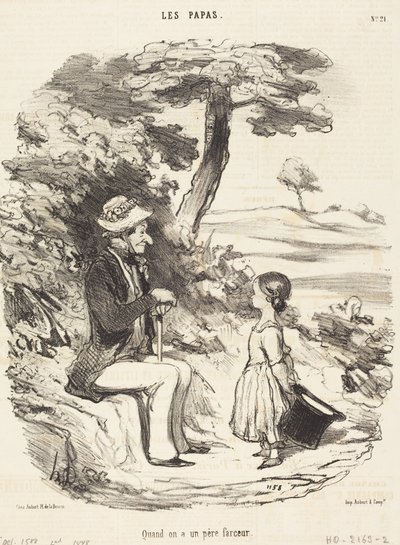 Kun isä on keppostelija tekijältä Honoré Daumier