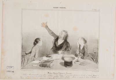 Robert Macaire, ranskan kielen professori tekijältä Honoré Daumier