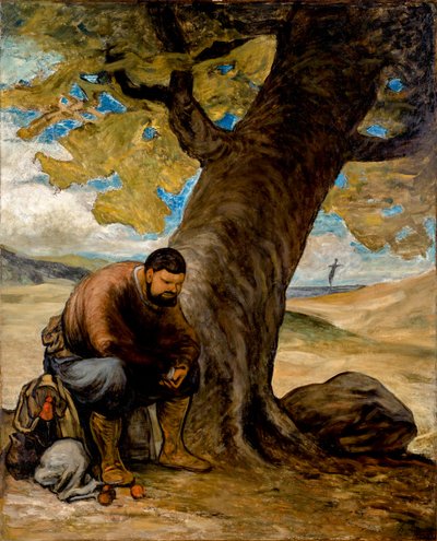 Sancho Pansa, lepäämässä puun alla tekijältä Honoré Daumier