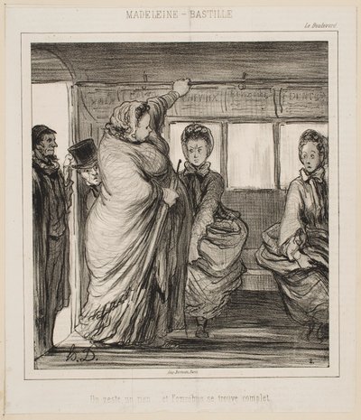 MADELEINE-BASTILLE-BUSSILINJA tekijältä Honoré Daumier