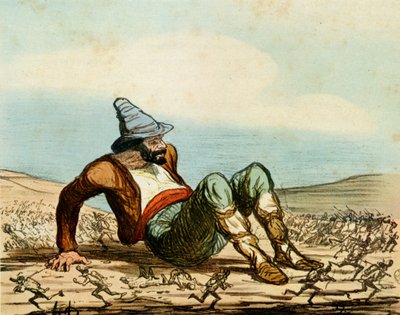 "Italian herääminen" tekijältä Honoré Daumier