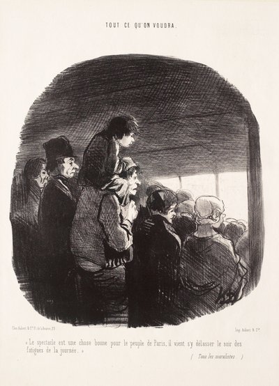 Näytelmä on hyvä asia Pariisin kansalle tekijältä Honoré Daumier