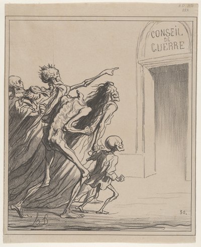 Todistajat - Sotaneuvosto tekijältä Honoré Daumier