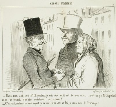 Katso, ystäväni, tässä on herra Chapoulard... tekijältä Honoré Daumier
