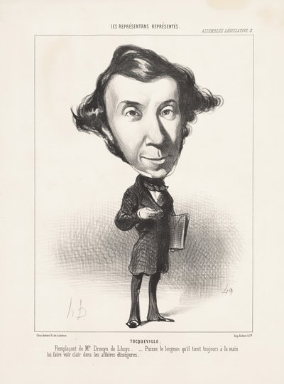 Tocqueville, 1849 tekijältä Honoré Daumier