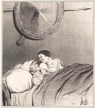 Odysseus ja Penelope tekijältä Honoré Daumier