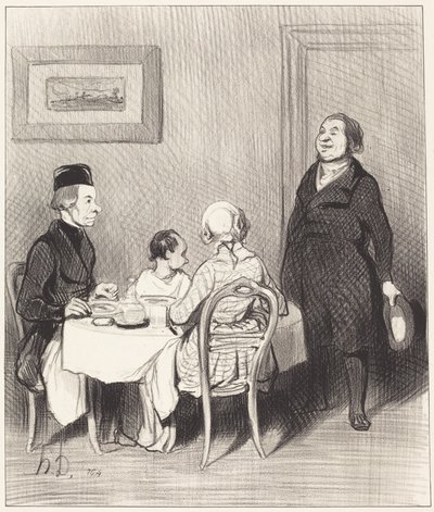 Ystävä on krokotiili... tekijältä Honoré Daumier