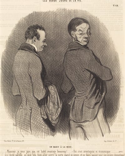 Muodikas puku tekijältä Honoré Daumier