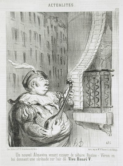 Uusi Almaviva... tekijältä Honoré Daumier