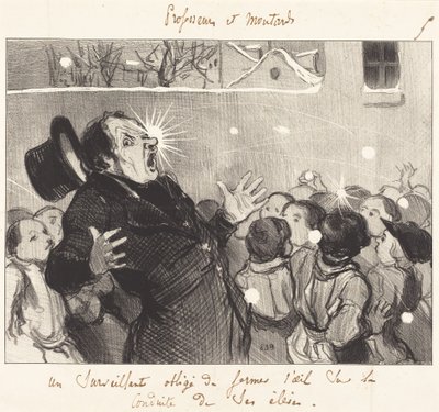 Esimies joutui sulkemaan silmänsä... tekijältä Honoré Daumier
