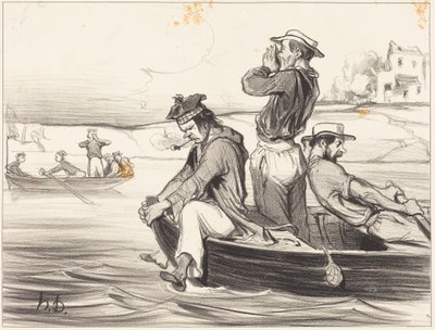 Kohtaaminen ulapalla tekijältä Honoré Daumier