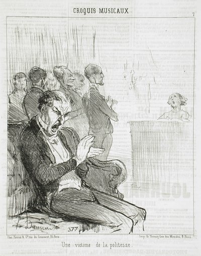 Kohteliaisuuden uhri tekijältä Honoré Daumier