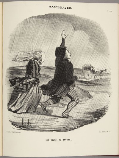 Käkikilpailu tekijältä Honoré Daumier