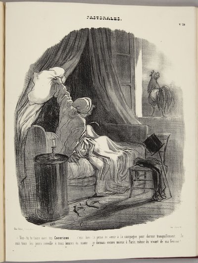 Lopetatko jo tuon kukkokiekuun... tekijältä Honoré Daumier