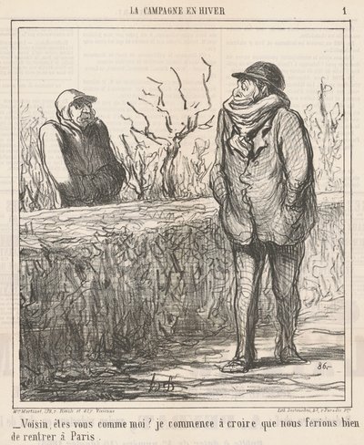 Naapuri, oletko kuten minä? ... tekijältä Honoré Daumier
