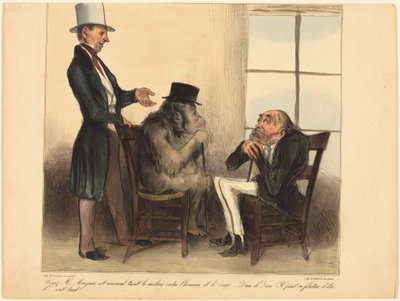 Katsokaa, herra Mayeux, tuota eläintä... tekijältä Honoré Daumier