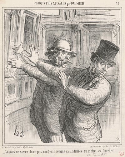 Katsotaanpa... ainakin ihaile tätä Courbetia! ... tekijältä Honoré Daumier