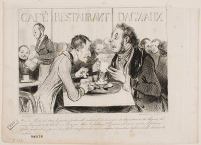 Katsos, Bertrand, tässä teollisuusmiesten muodikkaassa kaupunginosassa... tekijältä Honoré Daumier