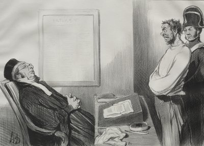 Olit nälkäinen... Se ei ole syy... tekijältä Honoré Daumier