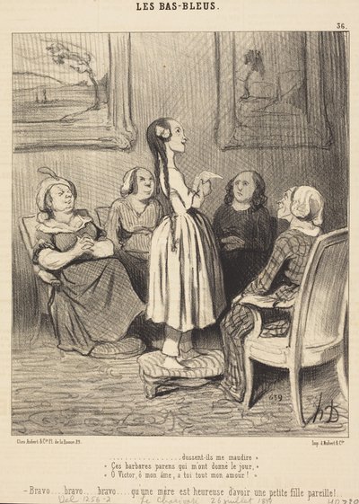 ... vaikka he kiroaisivat minut. Nuo barbaariset vanhemmat ... tekijältä Honoré Daumier