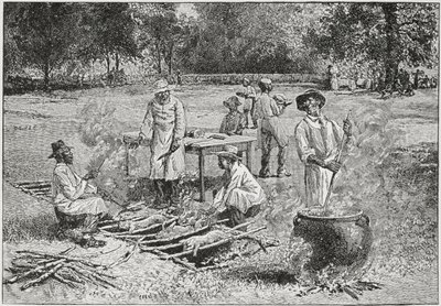 A Southern Barbecue, kuvitus Harper