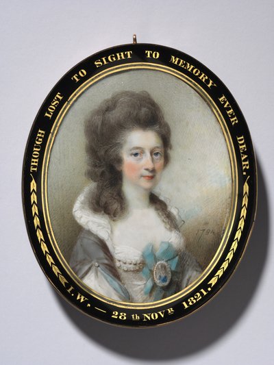 Lady Grace Anna Newenhamin muotokuva, 1784. tekijältä Horace Hone
