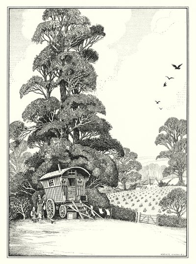 Elokuu (litografia) tekijältä Horace J. Knowles