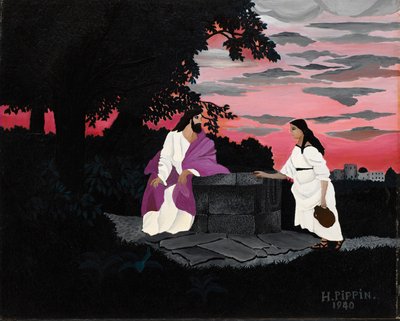 Kristus ja Samarian nainen tekijältä Horace Pippin