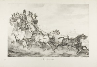 Stagecoach tekijältä Emile Jean Horace Vernet
