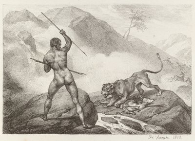African Hunter African Hunter, 1818. tekijältä Emile Jean Horace Vernet
