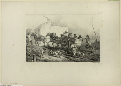 Metsästäjät tekijältä Emile Jean Horace Vernet