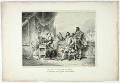 Kuningatar, Ranskan kärsimien epäkohtien liiallinen määrä... tekijältä Horace Vernet