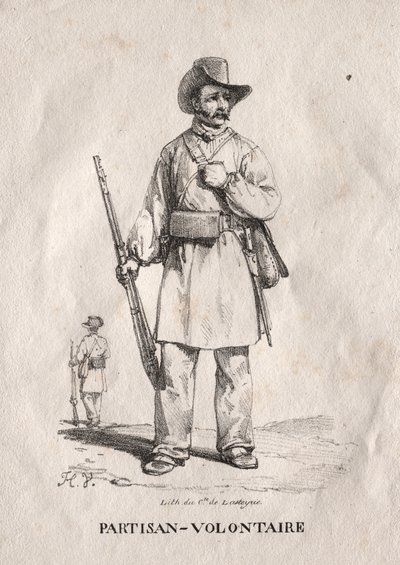 Vapaaehtoinen partisaani tekijältä Emile Jean Horace Vernet