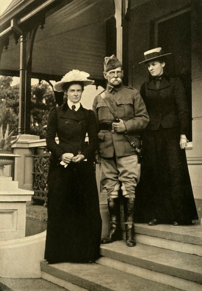 Lord Roberts ja hänen tyttärensä Pretoriassa, 1900, 1901. tekijältä Horace Walter Nicholls