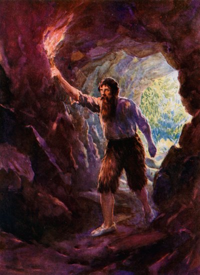 Il·lustració per a Robinson Crusoe Finnish tekijältä Howard Davie