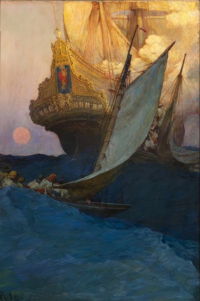Hyökkäys kaleonia vastaan tekijältä Howard Pyle