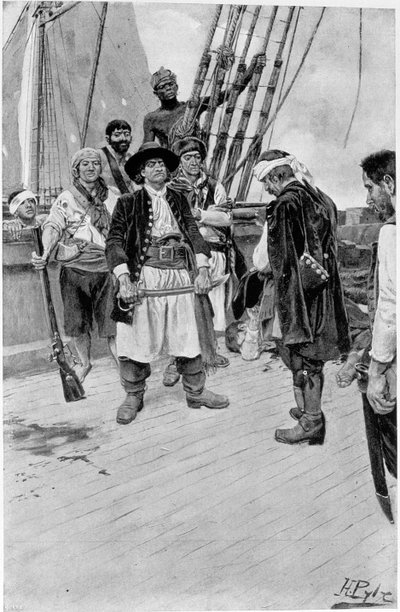 Kapteeni Tongrelow otti suurimman, kuvitus Thomas A. Janvierin "New York Colonial Privateers" -julkaisusta, pubi. Harper