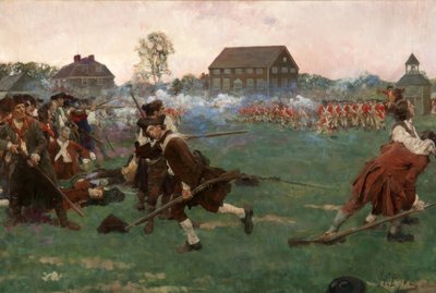 Taistelu Lexingtonissa, 19. huhtikuuta 1775 tekijältä Howard Pyle