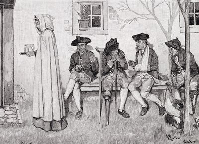 "The Wounded Soldiers Sat Along the Wall", kuvitus Harper