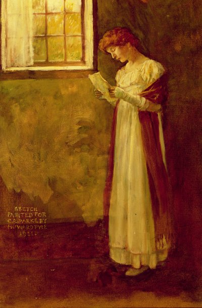 Nimetön (nainen ikkunasta) tekijältä Howard Pyle