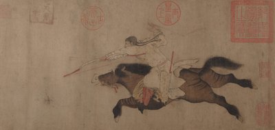 Hirvieläinten metsästys. tekijältä Huang Zongdao