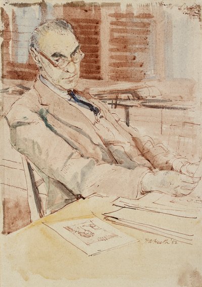 Sir Karl Theodore Parkerin muotokuva, CBE, 1952 tekijältä Hubert Andrew Freeth