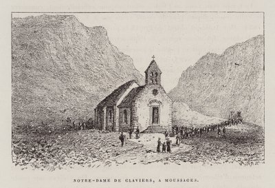 Notre-Dame De Claviers, A Moussages (kaiverrus) (kaiverrus) tekijältä Hubert Clerget