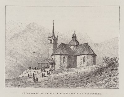 Notre-Dame De La Vie, A Saint-Martin De Belleville (kaiverrus) (kaiverrus) tekijältä Hubert Clerget